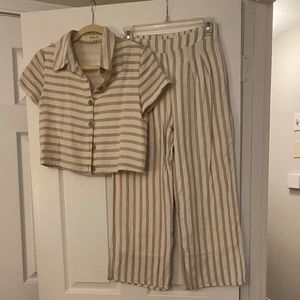Beach Midi Linen Set